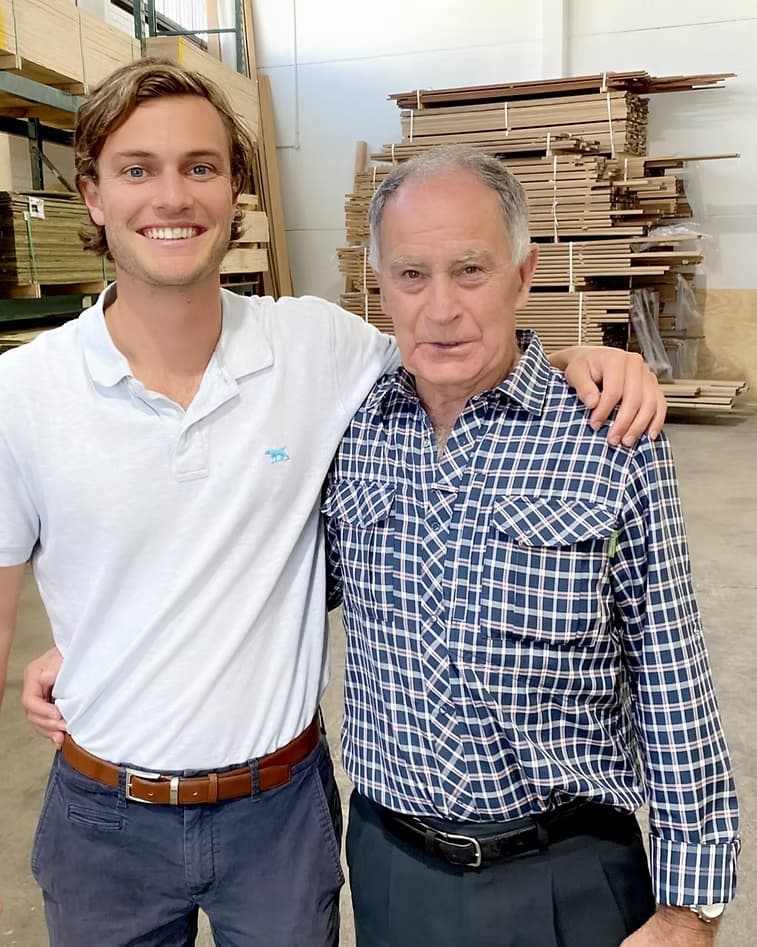 Sutcliffe Trading founder Bill Sutcliffe with CEO George Harman